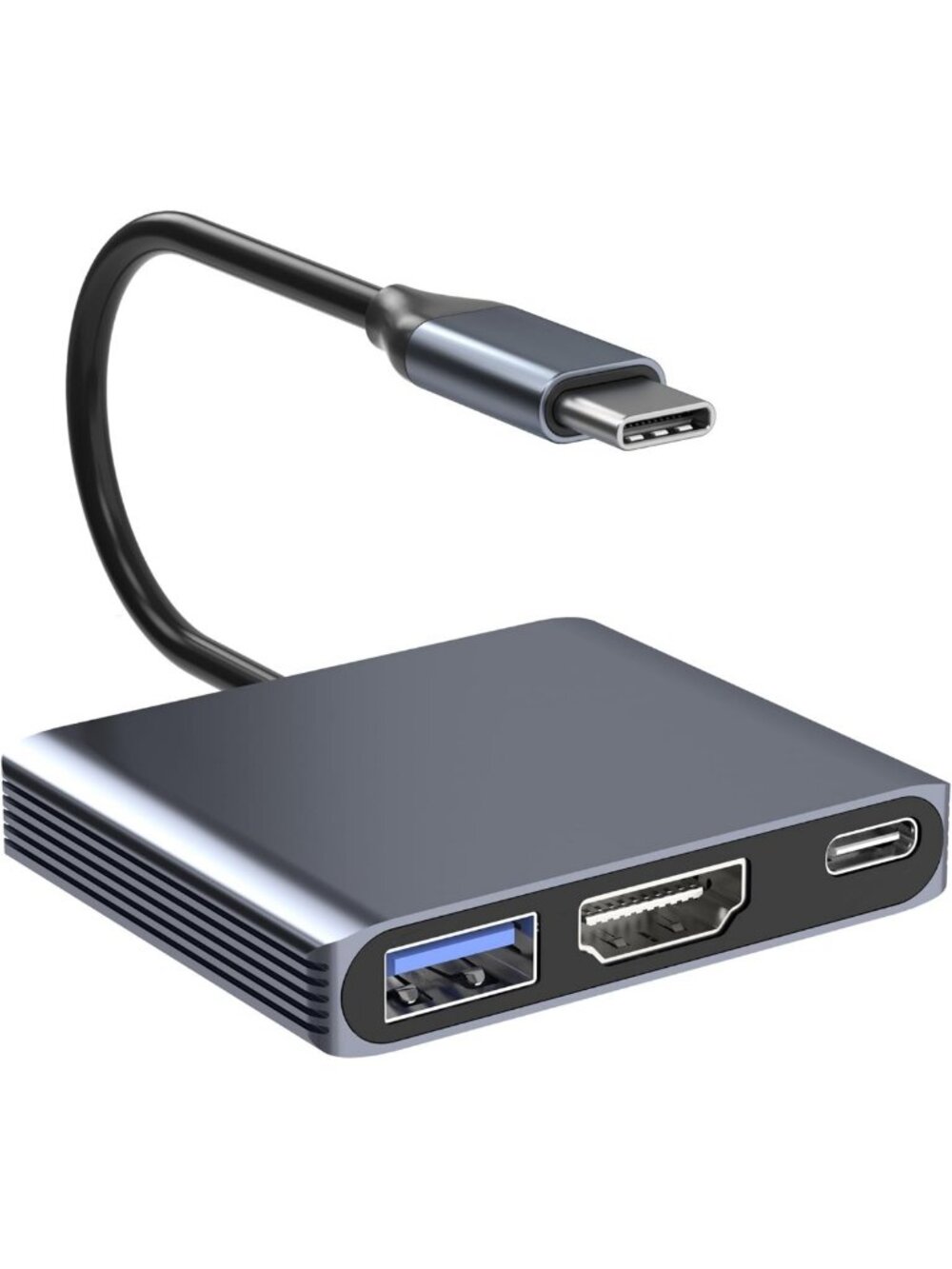 4K USB C to HDMI Adapter - 3-in-1 Multiport with Power Delivery & USB 3.0